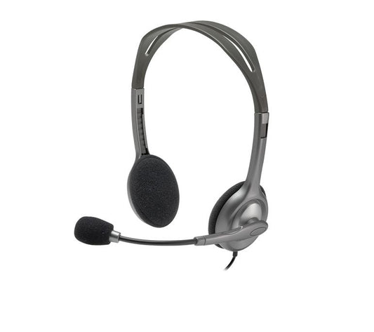 Logitech H111 Binaural Headband Grey