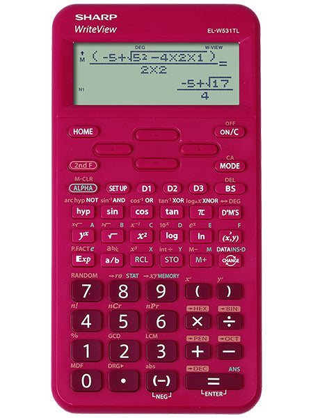 Sharp ELW531T 16 Digit Scientific Calculator Raspberry SH-ELW531TLBRD