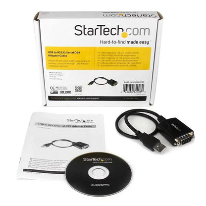 StarTech.com 1 ft USB to Serial DB9 Adapter Cable