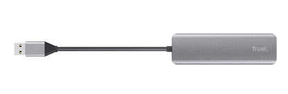 Trust Halyx Aluminium 4 Port USB 3.2 Hub Grey