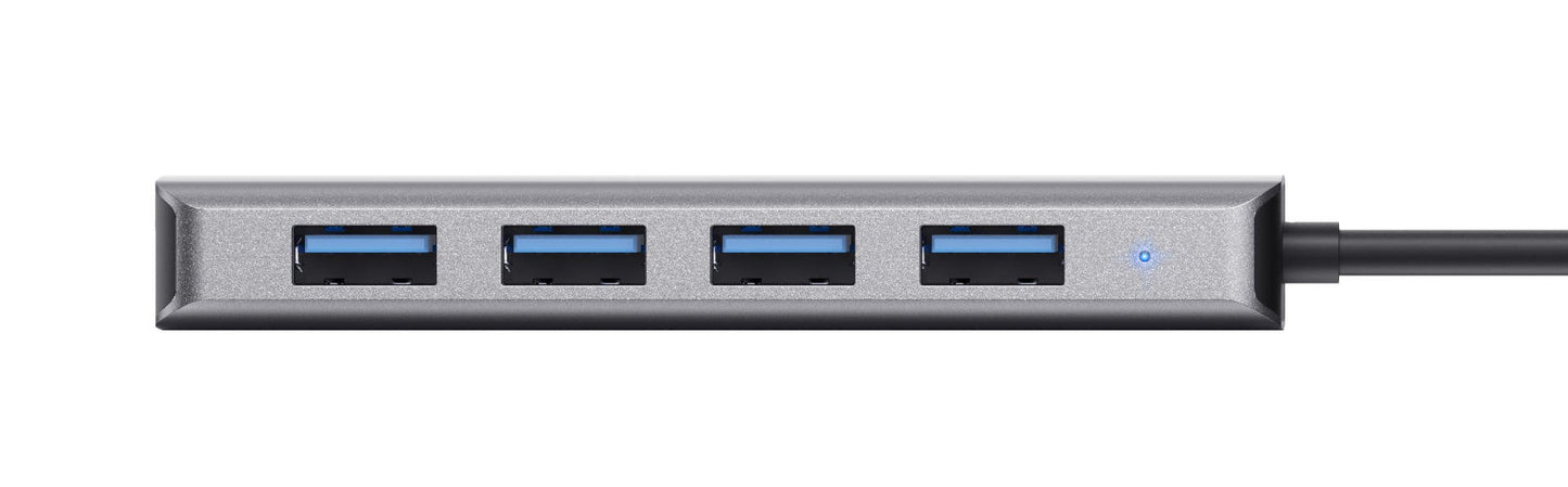 Trust Halyx Aluminium 4 Port USB 3.2 Hub Grey