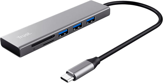 Trust Halyx Fast USB C Hub and Card Reader 104 Mbits Data Transfer Rate