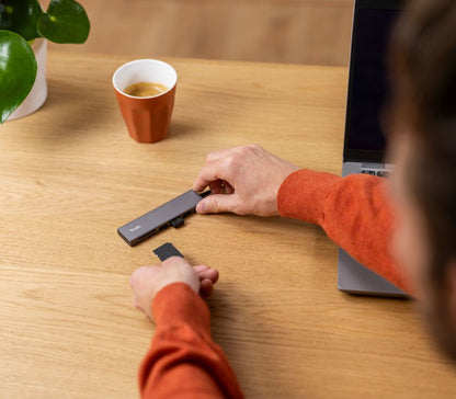 Trust Halyx Fast USB C Hub and Card Reader 104 Mbits Data Transfer Rate