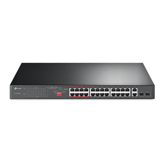 TP Link 24 Port 10 100Mbps Plus 2 PoE Ports Gigabit Unmanaged Switch
