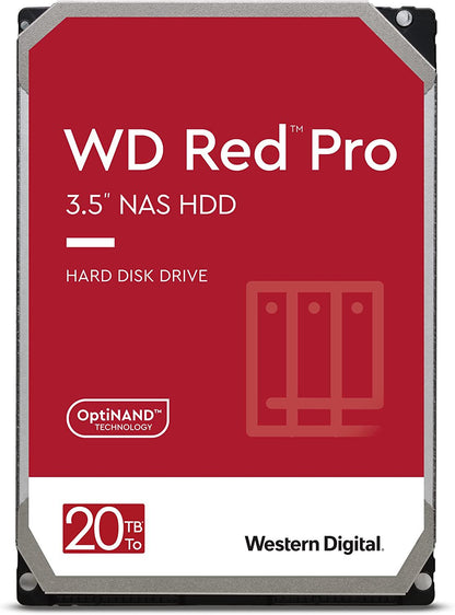 Western Digital Red Pro 20TB SATA 6Gbs 3.5 Inch Internal Hard Disk Drive