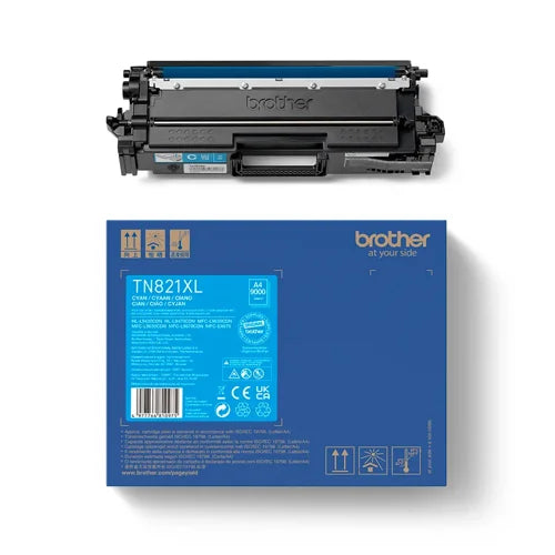 Brother TN-821XLC Toner Cartridge High Yield Cyan TN821XLC