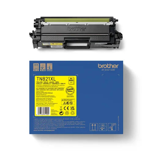Brother TN-821XLY Toner Cartridge High Yield Yellow TN821XLY