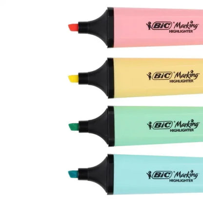 Bic Tank Highlighters Pastel Assorted (Pack of 4) 517953