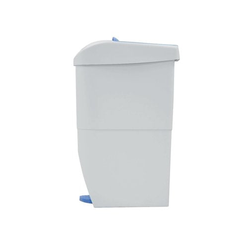 Sanitary Bin Pedal Operated 20 Litre White/Blue WR-FQ-1003