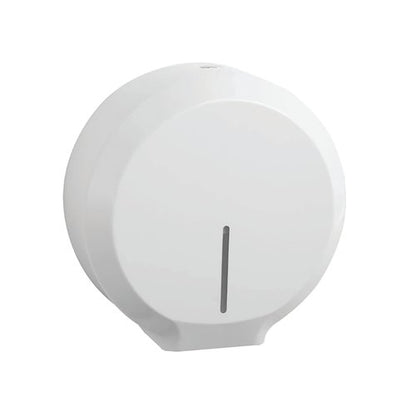 Essence Commercial Mini Jumbo Toilet Roll Dispenser White WR-ESS-MJUMBO-W