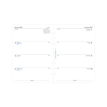 Filofax Refill Week To View A5 White 2027 27-68522