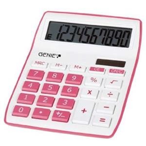 Genie 840P Desktop Calculator (Pink)
