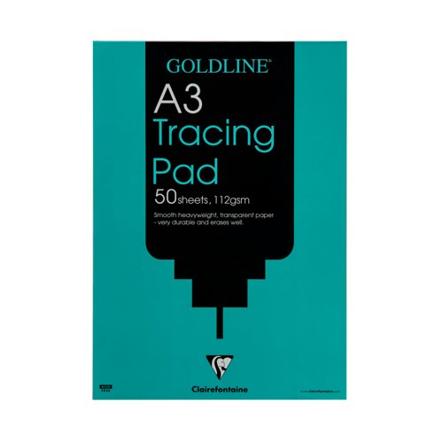 Clairefontaine Goldline Heavyweight Tracing Pad 112gsm 50 Sheets A3 GPT3A3