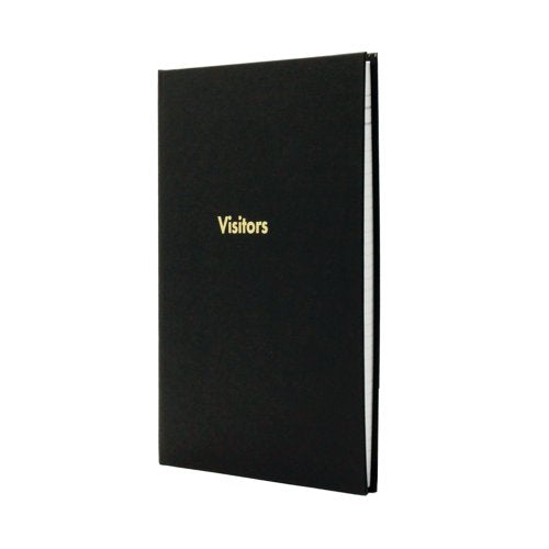 Exacompta Guildhall Company Visitors Book 160 Pages Black 1809