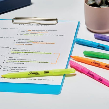 Sharpie Pocket Highlighters Chisel Tip Assorted (Pack of 12) 2223753