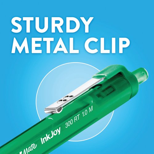 PaperMate Inkjoy 300Rt Ballpoint Medium 1.0mm Tip Assorted (Pack of 24) 2223899