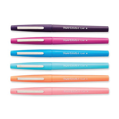 Paper Mate Flair Felt Tip Pen Medium 0.7mm Tropical (Pack of 6) 2028906