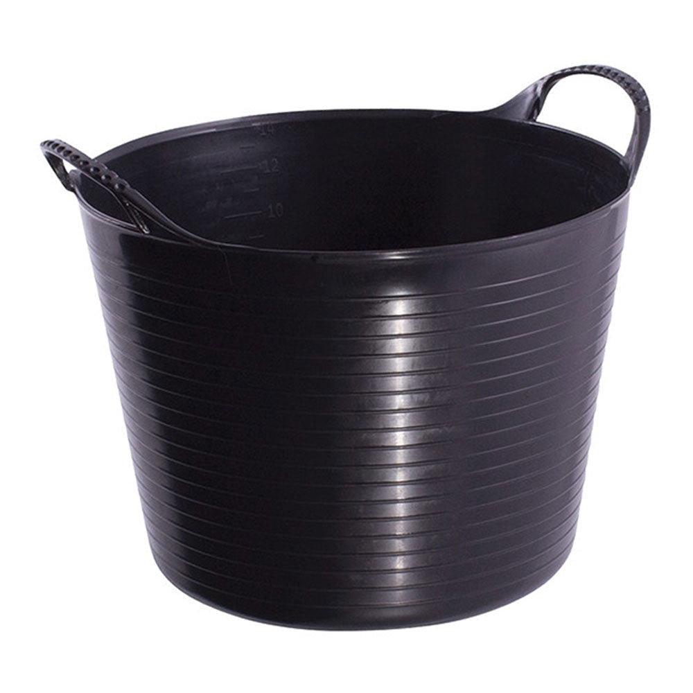 Red Gorilla {Tubtrug} Black Recycled Tub Large 38 Litre - UK BUSINESS SUPPLIES