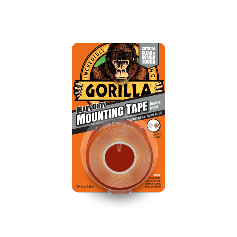 Gorilla 1.5 M Heavy Duty Double Sided Mounting Tape Indoor & Outdoor - Clear - UK BUSINESS SUPPLIES