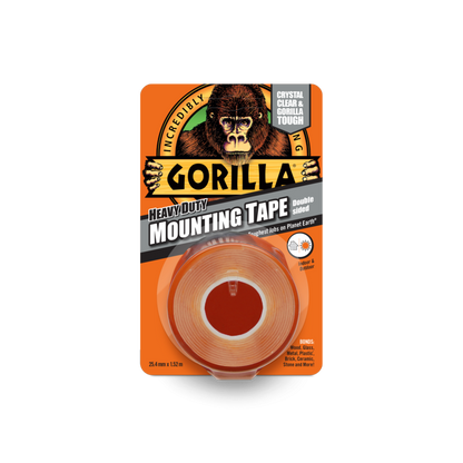 Gorilla 1.5 M Heavy Duty Double Sided Mounting Tape Indoor & Outdoor - Clear - UK BUSINESS SUPPLIES