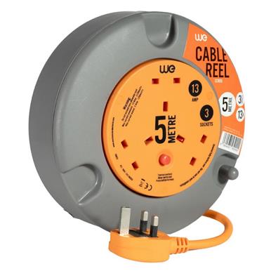 Westminster Electrical 3 Gang Cassette Reel | 5 Metre Cable length.