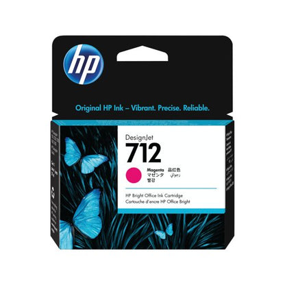 HP 712 DesignJet Ink Cartridge 29-ml Magenta 3ED68A
