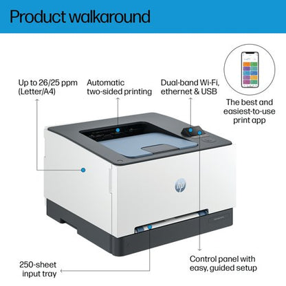HP Color LaserJet Pro 3202dw A4 Wireless Colour Laser Printer 499R0F#B19