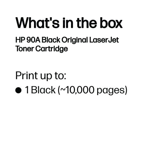 HP 90A Original LaserJet Toner Cartridge Black CE390A