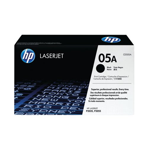 HP 05A Original LaserJet Toner Cartridge Black CE505A