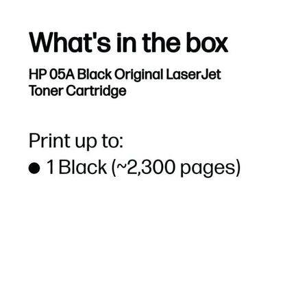 HP 05A Original LaserJet Toner Cartridge Black 2-pack CE505D