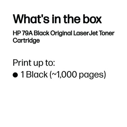 HP 79A Original LaserJet Toner Cartridge Black CF279A