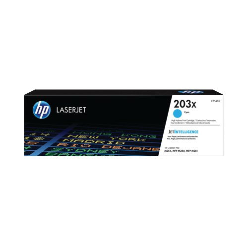 HP 203X Original LaserJet Toner Cartridge High Yield Cyan CF541X