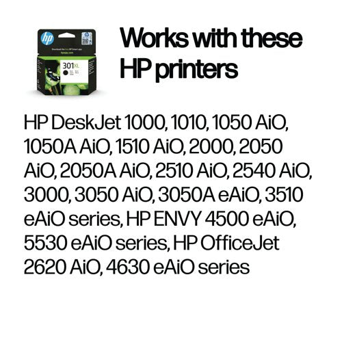 HP 301XL Original Ink Cartridge High Yield Black CH563EE