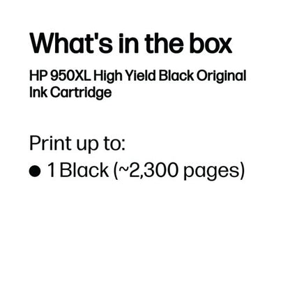 HP 950XL Original Ink Cartridge High Yield Black CN045AE