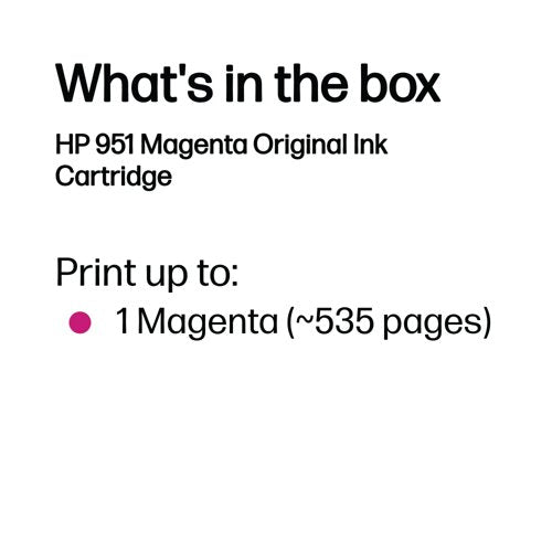 HP 951 Original Ink Cartridge 8-ml Magenta CN051AE