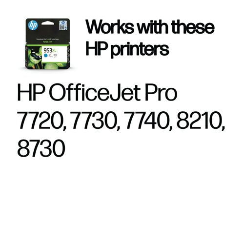 HP 953XL Original Ink Cartridge High Yield Cyan F6U16AE