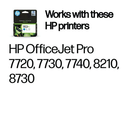HP 953XL Original Ink Cartridge High Yield Cyan F6U16AE