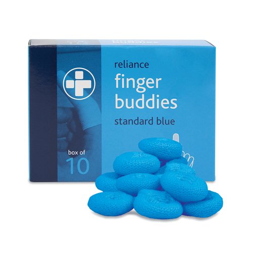 Reliance Medical Finger Buddies Standard Blue Pack of 10 495