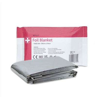 Reliance Medical Foil Blanket 130cm x 210cm Pack of 10 760