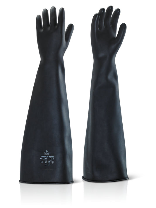 Ansell Black 24" Latex Rubber Gloves