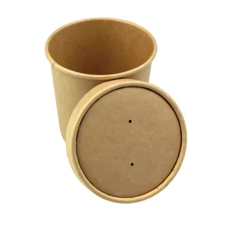 Caterpack 12-16oz Kraft Soup Lids Pack 25's