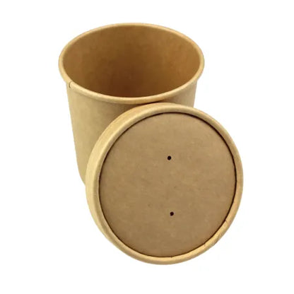 Caterpack 12-16oz Kraft Soup Lids Pack 25's