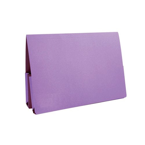 Exacompta Guildhall Double Pocket Legal Wallet Foolscap Mauve (Pack of 25) 37214