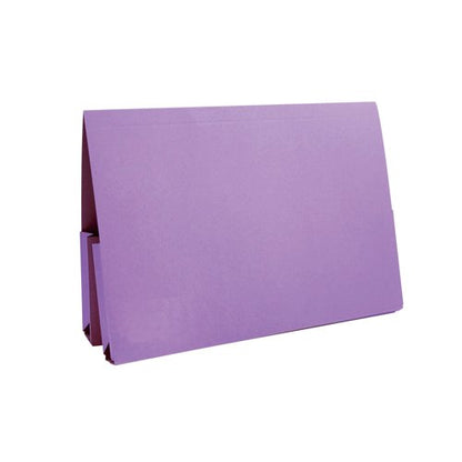 Exacompta Guildhall Double Pocket Legal Wallet Foolscap Mauve (Pack of 25) 37214