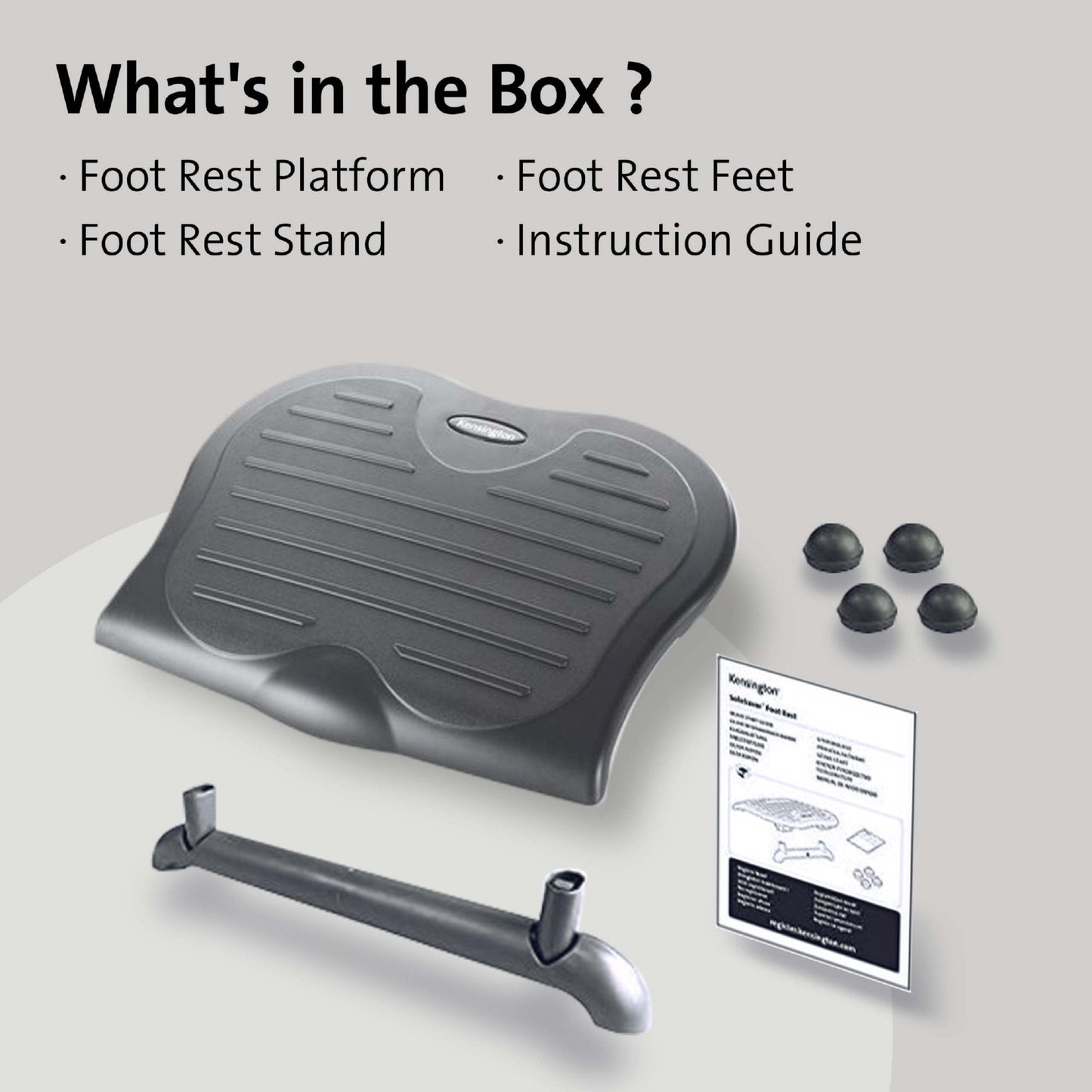 Kensington SoleSaver Foot Rest Adjustable Grey 56152