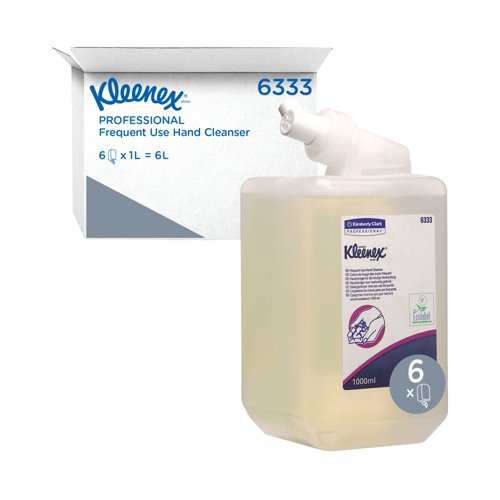 Kleenex Frequent Use Hand Cleanser Refills 1L Clear Pack of 6 6333