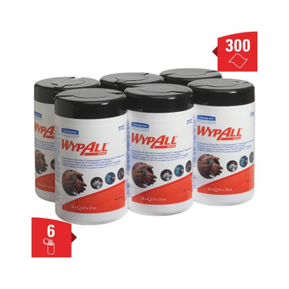 Wypall 1-Ply Cleaning Wipes x50 Green 7772