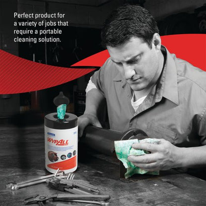 Wypall 1-Ply Cleaning Wipes x50 Green 7772