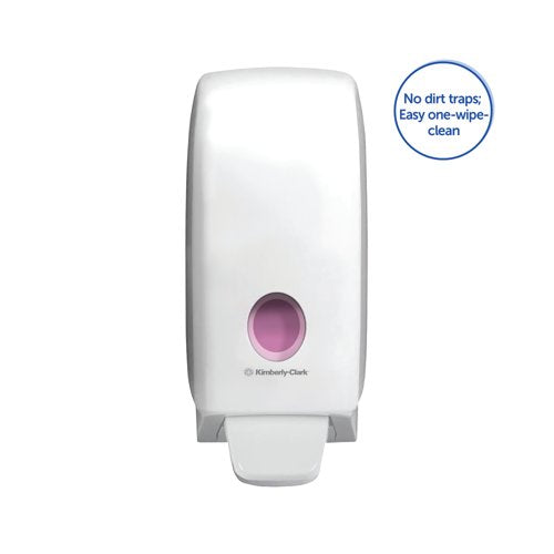 Aquarius Manual Hand Cleanser Dispenser for 1L Refills White 6948