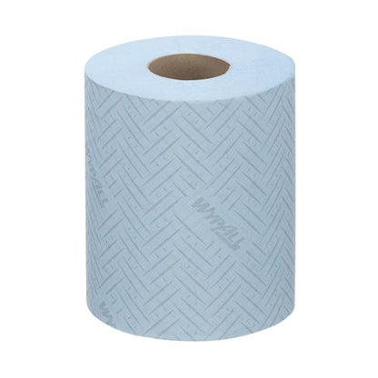 Wypall L10 Food and Hygiene Paper Roll 1-Ply x430 Blue Pack of 6 6223